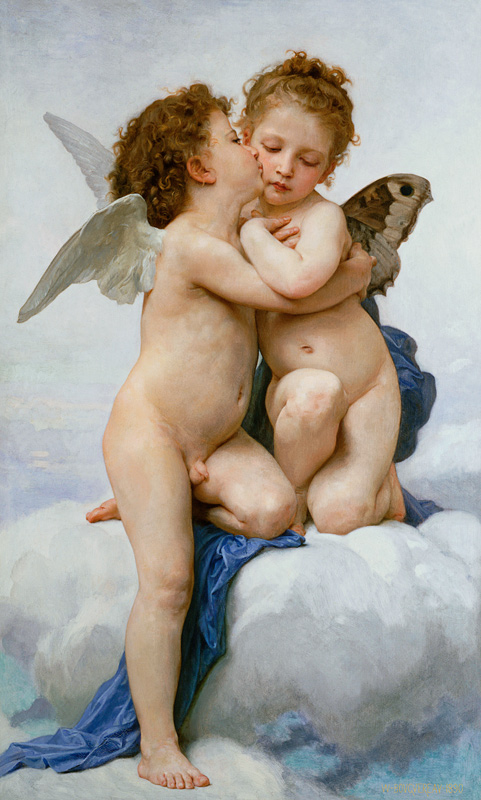 Le premier baiser à William Adolphe Bouguereau