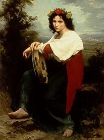 Italienne avec des tambourins à William Adolphe Bouguereau