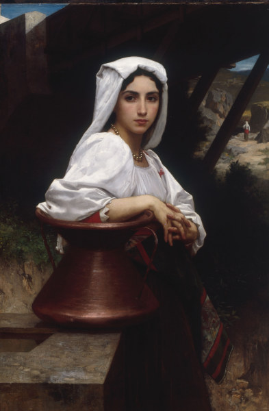 Young Italian Girl à William Adolphe Bouguereau