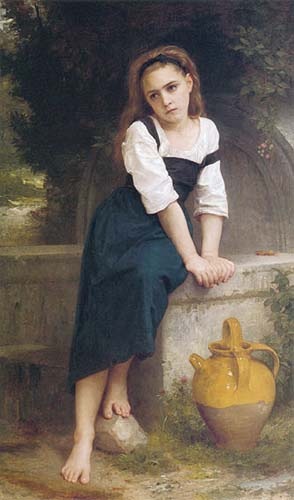 Waisenmädchen am Brunnen à William Adolphe Bouguereau
