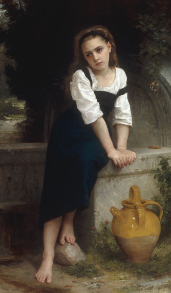 Orphan by a Spring à William Adolphe Bouguereau