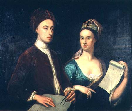  Portrait of Richard Boyle, 3rd Earl of Burlington (1695-1753) and his wife Lady Dorothy Savile (169 à William Aikman