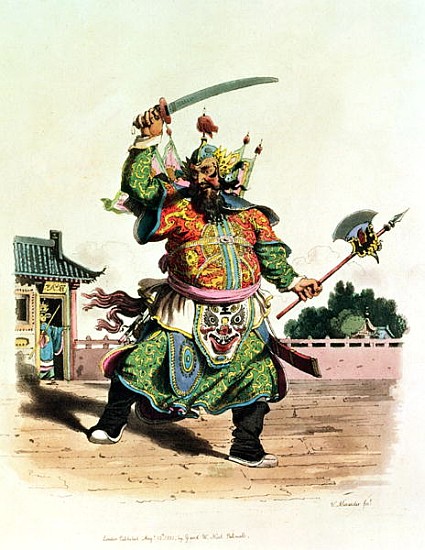 A Chinese Comedian, illustration from ''The Costume of China'' à William Alexander