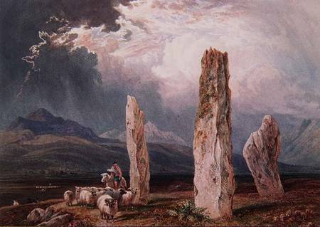 Circle of Stones at Tormore, Isle of Arran à William Andrews Nesfield
