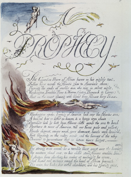 Illustration American Prophecy à William Blake