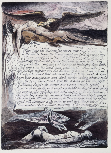 Illustration American Prophecy à William Blake