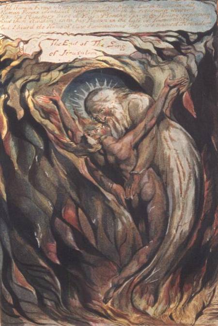Jerusalem The Emanation of the Giant Albion: plate 99 "All Human Forms" (the reunion of Jerusalem, r à William Blake