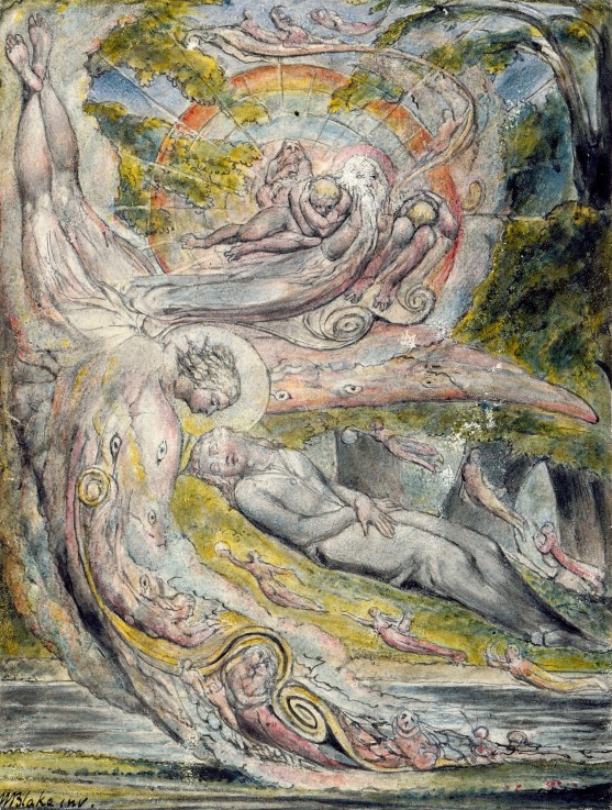 Mysterious Dream (from John Milton's L'Allegro and Il Penseroso) à William Blake