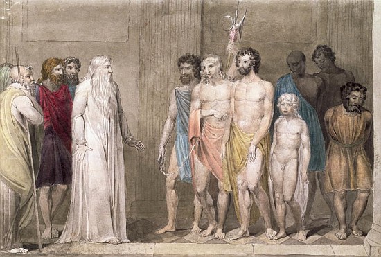 St. Gregory and the British Captives à William Blake