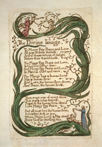 The Divine Image, from Songs of Innocence à William Blake