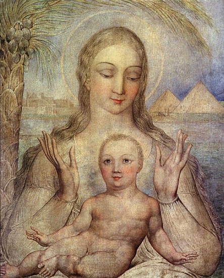 The Virgin and Child in Egypt à William Blake