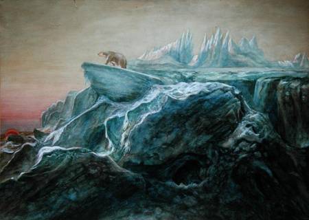 Polar Bear on an Iceberg à William Bradford