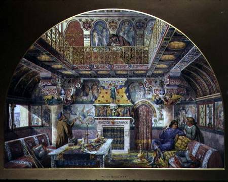 Design for the Decoration of the Summer Smoking Room at Cardiff Castle à William Burges