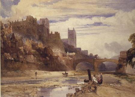 Durham from the River à William Callow