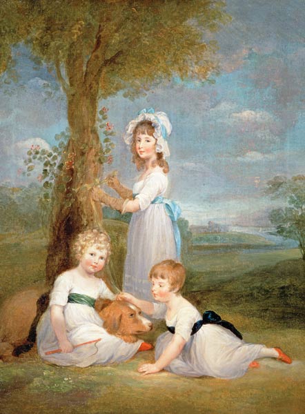 The Earl of Lincoln, Lady Anna Maria and Lady Charlotte Pelham Clinton, the Children of the 4th Duke à William Collins