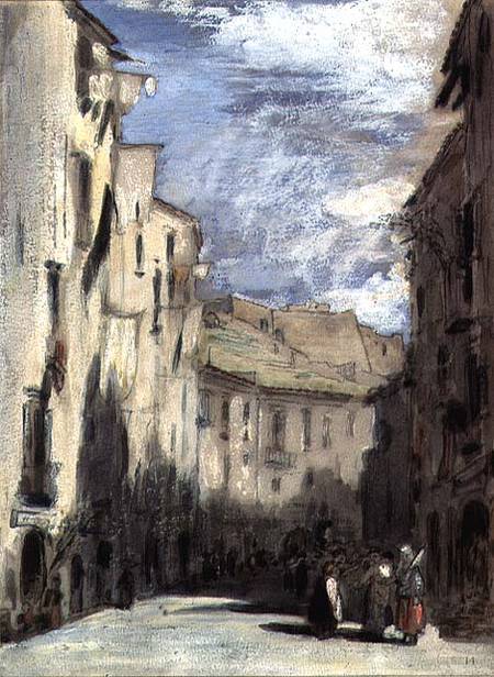 Street in Naples à William Collins