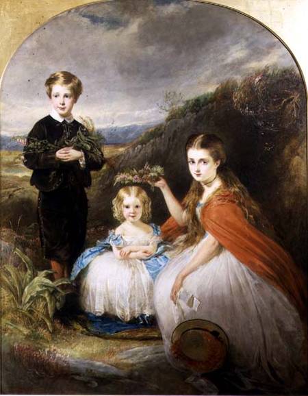Portrait of the Middleton Children: Jessie Caroline (Colla) (b.1851) Alfred Harold (b.1857) and Alic à William Crawford