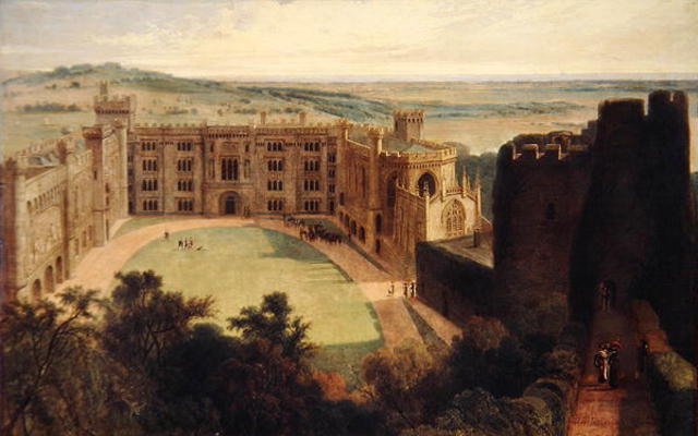Arundel Castle from the Keep, 1823 (oil on canvas) à William Daniell