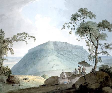 South East View of Hill Fort of Bijaigaih, Bihar à William Daniell