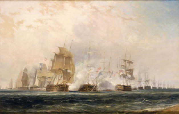 The Battle of the Nile (oil on canvas) à William Daniell