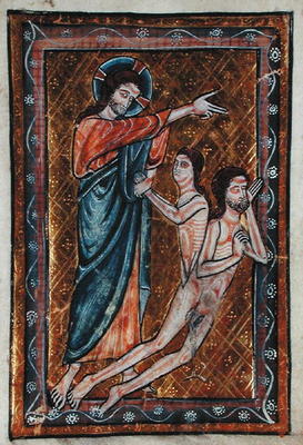 The Creation of Adam and Eve from a Book of Hours (vellum) à William de Brailes