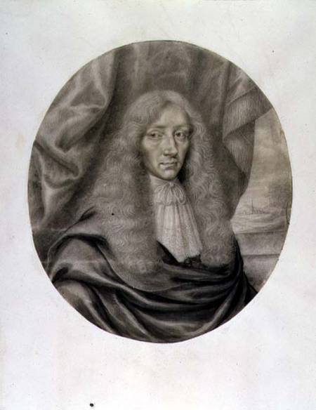Portrait of Robert Boyle (1627-91) (pencil & ink on paper) à William Faithorne
