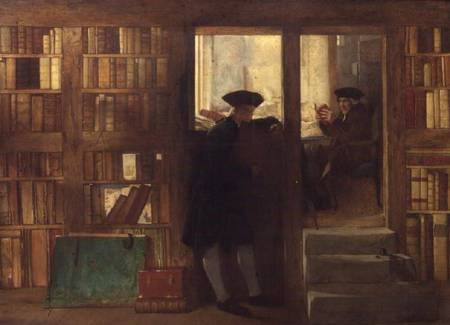 The Bibliophilist's Haunt or Creech's Bookshop à William Fettes Douglas