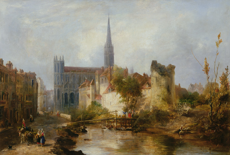 View of the Church of St. Peter, Caen à William Fowler