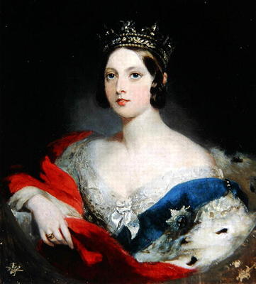 Queen Victoria, 1843 (oil on canvas) à William Fowler