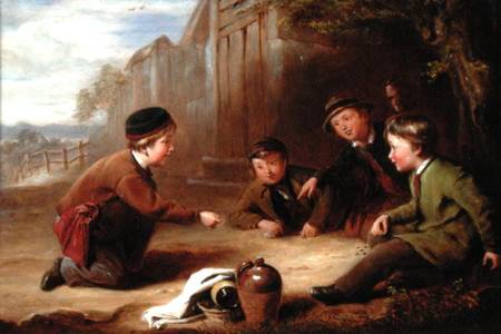 Playing Marbles à William Gill