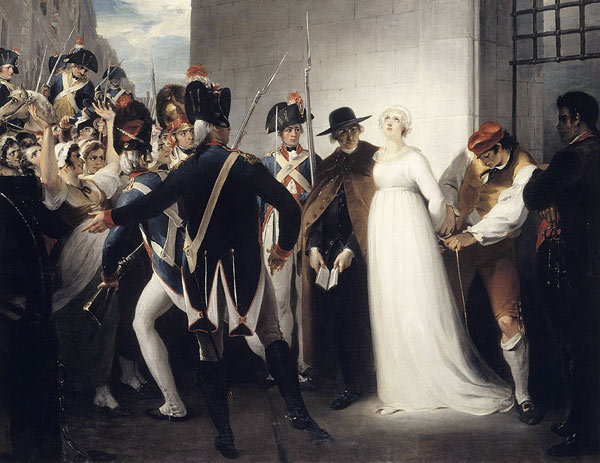 Marie Antoinette Being Taken to Her Execution on 16 October 1793 à William Hamilton