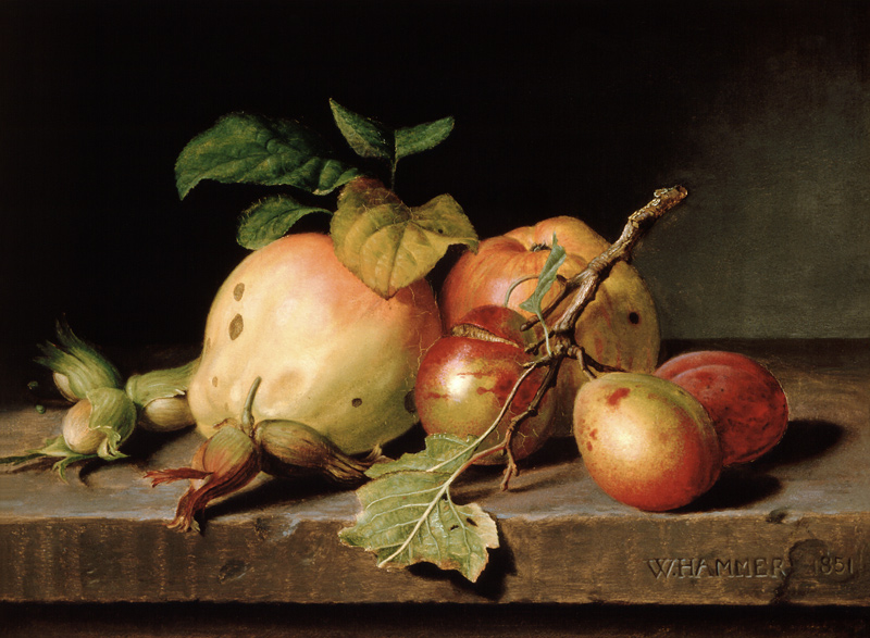 Nature morte de fruits à William Hammer