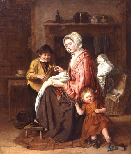 No longer the baby! c.1860 à William Hemsley