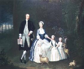 Baptist Noel, 4th Earl of Gainsborough and His Wife, Elizabeth, with their Children