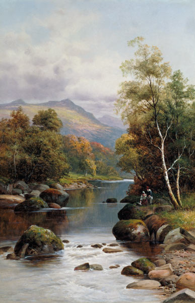Evening on the Glaslyn, North Wales à William Henry Mander