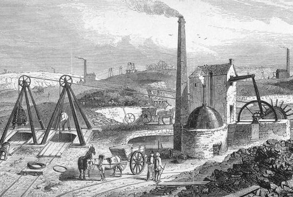 Staffordshire Colliery from 'Cyclopaedia of Useful Arts & Manufactures', edited by Charles Tomlinson à William Henry Prior