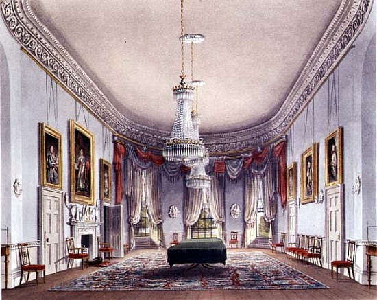 The Dining Room, Frogmore from Pyne''s ''Royal Residences'' à William Henry Pyne