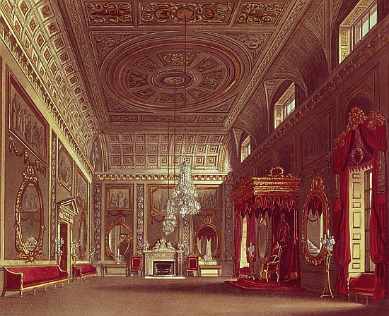 The Saloon, Buckingham Palace from Pyne''s ''Royal Residences'' à William Henry Pyne