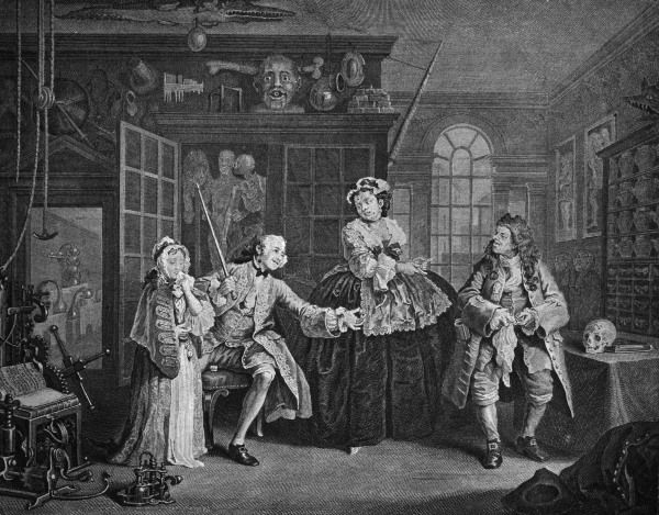 Hogarth / The Scene with the Quack à William Hogarth