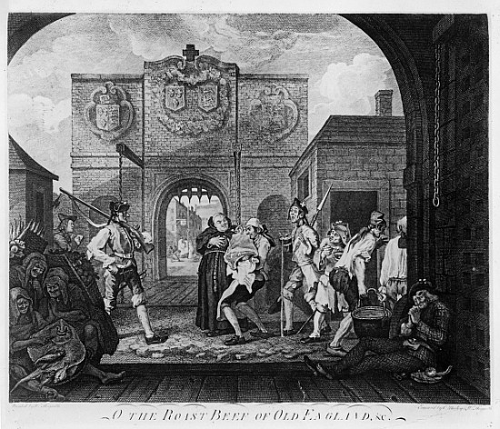 The Gate of Calais, or O The Roast Beef of Old England à William Hogarth