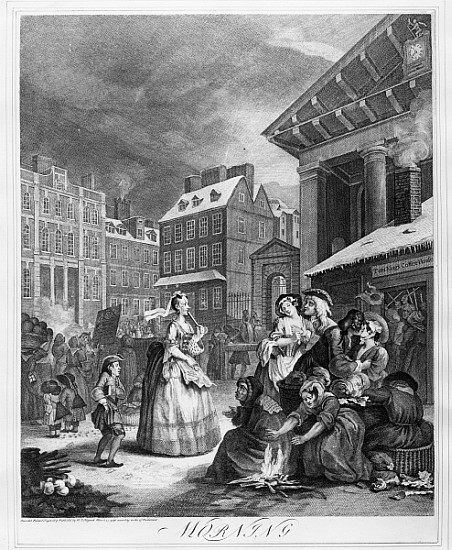 Times of the Day, Morning à William Hogarth