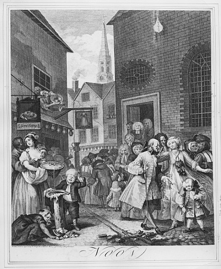 Times of the Day, Noon à William Hogarth