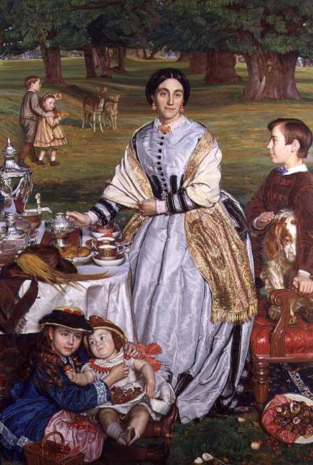 Lady Fairbairn with her Children à William Holman Hunt