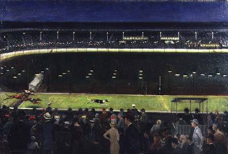 A Greyhound Racing Scene à William Howard Robinson