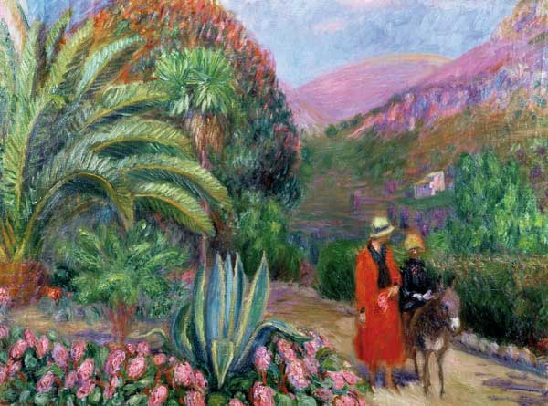 Woman with Child on a Donkey à William J. Glackens