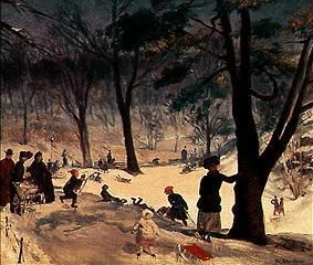 En hiver à Central-Park à New York à William J. Glackens