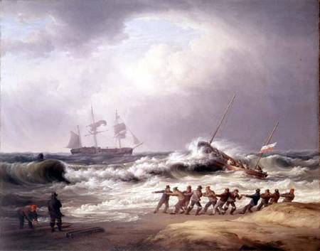 Lifeboat going to a Vessel in Distress à William Joy