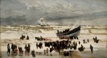 The Launch of the Life Boat à William Lionel Wyllie