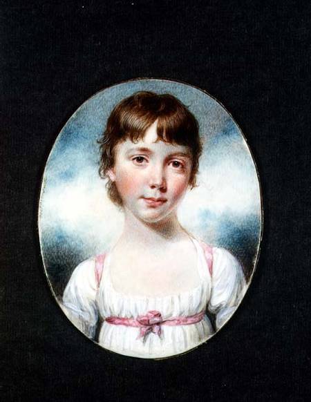 Miniature of a young girl à William Marshall Craig