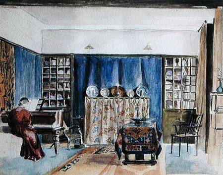 Interior of Kelmscott Manor à William  Morris